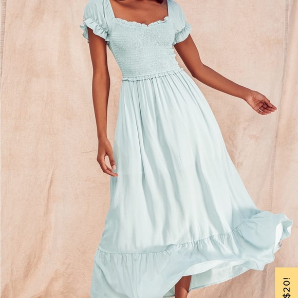 Light blue maxi dress - Picture 3 of 3